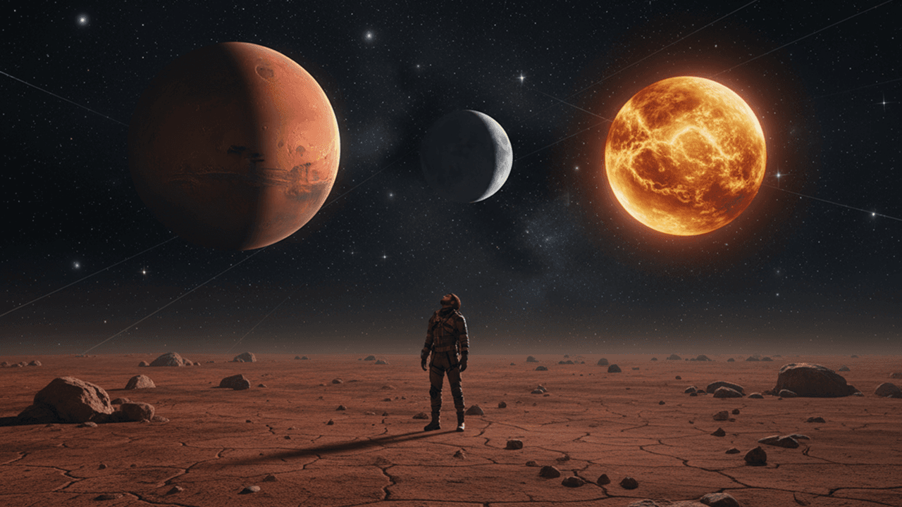 Как человек может жить на других объектах Солнечной системы, включая Луну и Марс